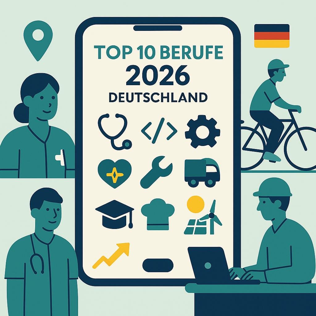 Top 10 gefragte Berufe in Deutschland 2026