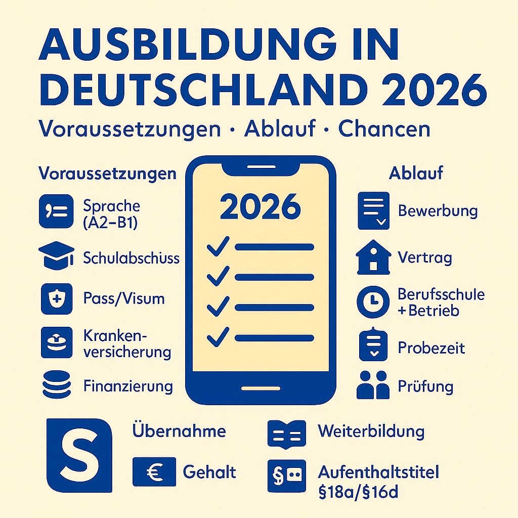 Ausbildung in Deutschland: Voraussetzungen, Ablauf und Chancen für Ausländer (2026)